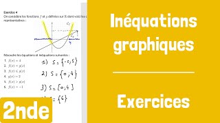 Exercices  Résolution graphique dinéquations [upl. by Flosser]