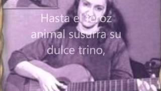 Violeta Parra  Volver a los 17  Letra [upl. by Shirline]