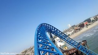 Iron Shark HD POV Galveston Island Historic Pleasure Pier [upl. by Sarita]