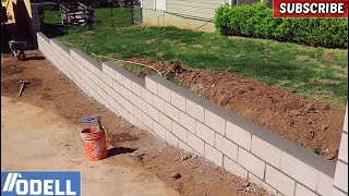 How to Build a Retaining Block Wall [upl. by Urba731]