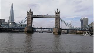 London Sightseeing By Boat  Thames River Cruise [upl. by Xirdnek]