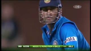 MS Dhonis famous 112metre six against Australia [upl. by Maria22]