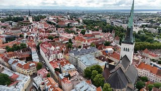 Tallinn Estonia 🇪🇪  4K Drone Footage [upl. by Erbes798]