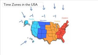 Time Zones in USA [upl. by Beitnes]