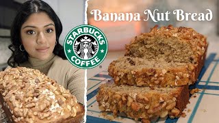 Starbucks Banana Nut Bread Copycat Recipe [upl. by Noslien605]