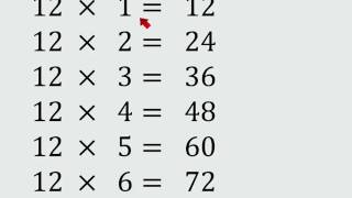 Tabla de multiplicar del 12 [upl. by Samson]