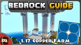 NEW 117 COPPER Drowned Farm  Bedrock Guide S1 Ep53  Tutorial Survival Lets Play  Minecraft 117 [upl. by Catton]