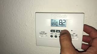 How to Reset an AC Thermostat [upl. by Theurich]