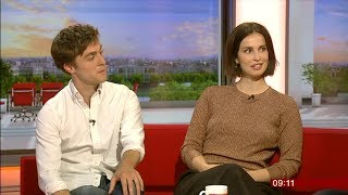 POLDARK Heida Reed amp Jack Farthing Interview  with subtitles [upl. by Annahc]