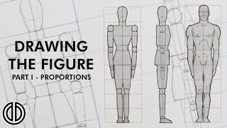 Drawing the Human Figure  Proportions  Tutorial PART I [upl. by Liebman]