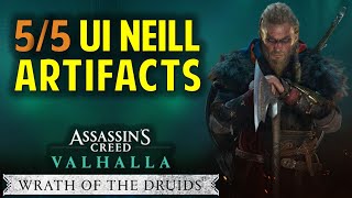 All 5 Ui Neill Artifacts Location  AC Valhalla Wrath of the Druids Ireland Artifact Guide [upl. by Eleni]