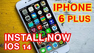 UPDATE YOUR IPHONE 6 PLUS TO IOS 14 NOW  TUTORIAL IOS 14 [upl. by Mixie276]