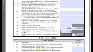 Godišnja prijava poreza na dohodak  Obrazac GPD1051 [upl. by Nahtnahoj]