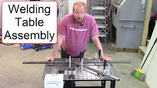 Affordable Welding Table Assembly from Northern Tool [upl. by Leffen]