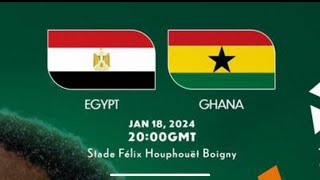 Ghana vs Egypt  2023 AFCON  Countdown to kickoff [upl. by Aimehs]