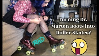 HOW TO TURN SHOES INTO ROLLERSKATES  karenthekarrot [upl. by Aleinad]