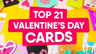 TOP 21 Valentine Cards Handmade  Easy amp Cute DIY Ideas 2020 [upl. by Kaja]