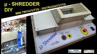 COSTRUIRE mini shredder DIY  HOW TO MAKE A MINI SHREDDER [upl. by Swords322]