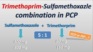 Trimethoprim and Sulfamethoxazole combination in PCP [upl. by Lotz]