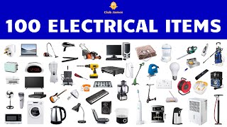 English Vocabulary  100 ELECTRICAL ITEMS [upl. by Nueoras]