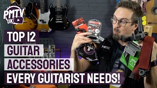 12 Essential Accessories For Guitarists  More Great Gifts For Guitar Players [upl. by Asserrac]