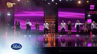 Top 10 Group Performance – ‘He Still Loves Me’ – Idols SA  S16  Live Shows  Mzansi Magic [upl. by Etom323]