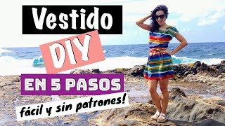 DIY  Vestido fácil y sin patrones en 5 pasos [upl. by Gabriell12]