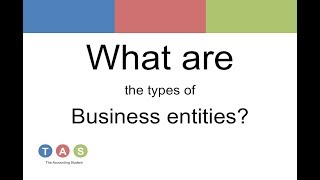 What are the types of Business entities [upl. by Toland]