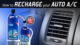 AC Avalanche  How To Recharge your Auto Air Conditioner [upl. by Yanffit]