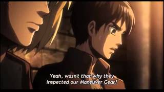 Annie is Female Titan Proof Shingeki no Kyojin 進撃の巨人  Attack on Titan Episode 24 [upl. by Egni]