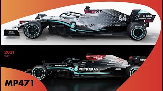 2021 F1 Car Analysis  Mercedes W12 [upl. by Rochell]