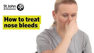 How to Treat Nose Bleeds  First Aid Training  St John Ambulance [upl. by Rumney492]