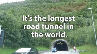 The Lærdal Tunnel  the longest road tunnel in Norway Europe and the World [upl. by Mufinella]