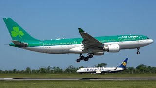 4K Plane spotting at Dublin airport  30 minutes of landings and take offs Episode 1 [upl. by Krispin]