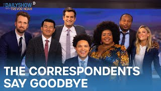 Farewell to Trevor from the Correspondents  The Daily Show [upl. by Atnaloj]