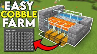 Minecraft 121 Easy Cobblestone Farm [upl. by Ingunna93]