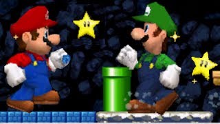 New Super Mario Bros DS  Mario Vs Luigi Mode 5 All Courses [upl. by Georgy]