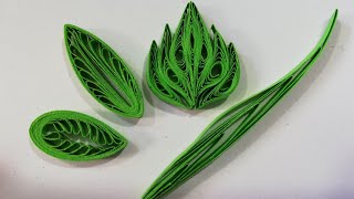 How to make quilling leaves [upl. by Ongineb]