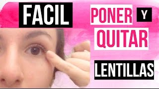 COMO PONER Y QUITAR LENTES DE CONTACTO FACIL [upl. by Analem]