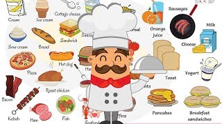 Learn 100 Common Foods in English in 15 Minutes  Food Vocabulary [upl. by Heymann]