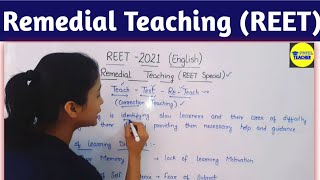 Remedial Teaching  English Pedagogy  REET CTET UPTET [upl. by Danzig]