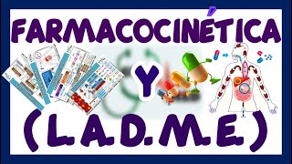 FARMACOCINÉTICA ABSORCIÓN DISTRIBUCIÓN METABOLISMO ELIMINACIÓN  GuiaMed [upl. by Ehcram875]