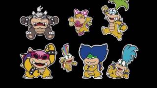 Paper Mario Color Splash  All Koopaling Battle Themes [upl. by Nahtanhoj]