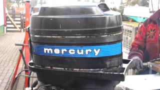 1978 Mercury 50 hp outboard motor 2stroke  2SUW  after full service [upl. by Nagrom886]