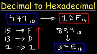 How To Convert Decimal to Hexadecimal [upl. by Burman855]