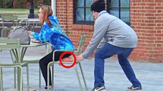 Chair Pulling Fart Prank [upl. by Wyon]