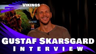 Gustaf Skarsgard Interview  Vikings 2017  Season 5 [upl. by Agnesse875]