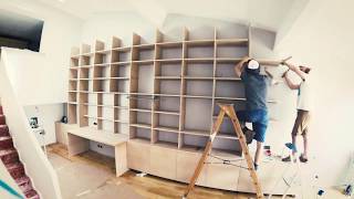 BIBLIOTHEQUE  BUREAU SUR MESURE [upl. by Acey615]