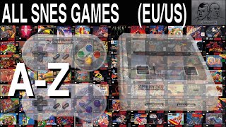 All SNES Games AZ  EUUS  Super Nintendo  793 Games  Compilation [upl. by Nagyam]