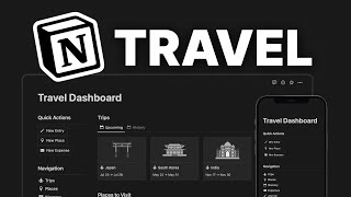 How I use Notion for Travel Planning Template Included [upl. by Wainwright801]